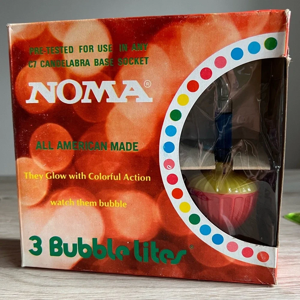 NOMA Vintage 3 Bubble Replacement Lites 🎄